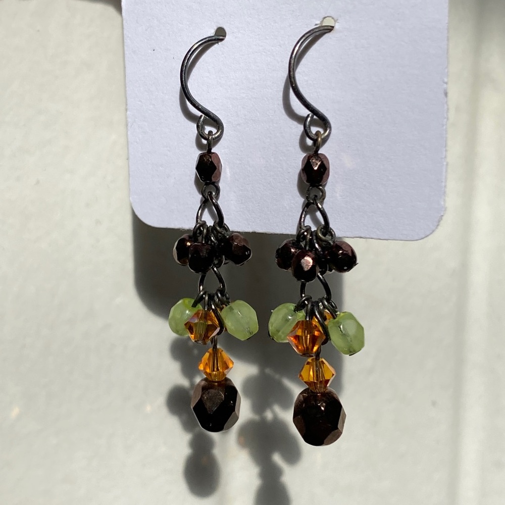Glass bead earrings